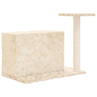 Kattenmeubel met sisal krabpaal 51 cm cr&egrave;mekleurig 5