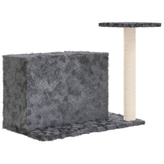 Kattenmeubel met sisal krabpale 51 cm donkergrijs 5
