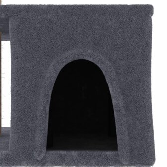 Kattenmeubel met sisal krabpalen 48 cm donkergrijs 6