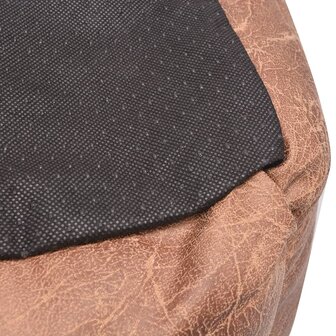 Hondenbed kussen PU-kunstleer maat L beige 4
