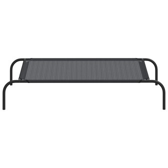 Hondenbed verhoogd L textileen zwart 4