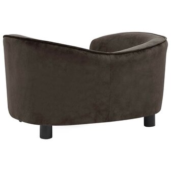 Hondenbank 69x49x40 cm pluche bruin 6