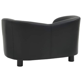 Hondenbank 67x41x39 cm kunstleer zwart 5