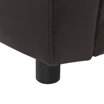 Hondenbank 67x41x39 cm kunstleer bruin 7