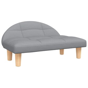 Hondenmand 70x52x30 cm stof lichtgrijs 2