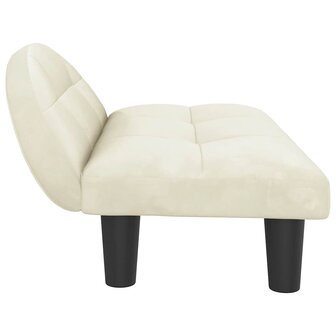 Hondenmand 70x52x30 cm fluweel cr&egrave;mekleurig 4