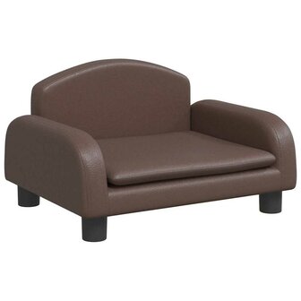 Hondenmand 50x40x30 cm kunstleer bruin 2