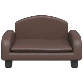 Hondenmand 50x40x30 cm kunstleer bruin 3