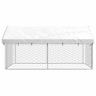 Hondenkennel met dak 300x300x150 cm 6
