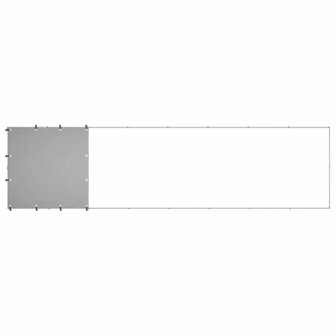 Hondenkennel 4,84 m&sup2; staal zilverkleurig   4