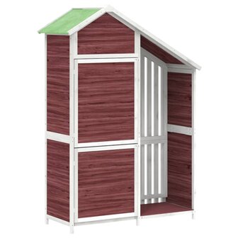 Tuinschuur 120x53,5x170 cm massief grenenhout mokkakleurig 2