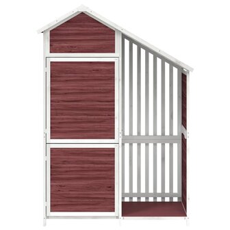 Tuinschuur 120x53,5x170 cm massief grenenhout mokkakleurig 4
