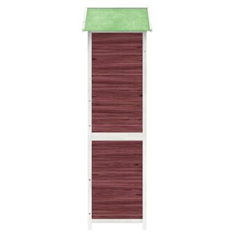 Tuinschuur 120x53,5x170 cm massief grenenhout mokkakleurig 6