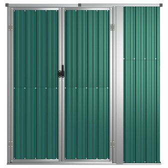 Tuinschuur 161x89x161 cm gegalvaniseerd staal groen 3