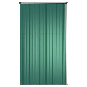Tuinschuur 225x89x161 cm gegalvaniseerd staal groen 5