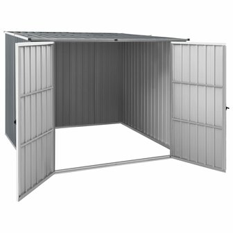 Tuinschuur 195x198x159 cm gegalvaniseerd staal grijs 3