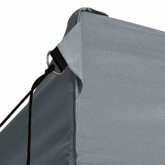 Partytent met 4 zijwanden inklapbaar 3x4 m staal antraciet 5