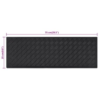 Trapmatten 5 st 25x75 cm rubber 8