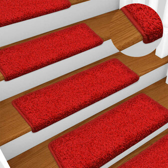 Trapmatten 30 st 65x21x4 cm rood 5
