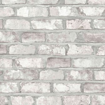DUTCH WALLCOVERINGS Behang bakstenen wit EW3104  1