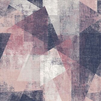 DUTCH WALLCOVERINGS Behang perspectieven roze en paars 1