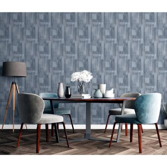 DUTCH WALLCOVERINGS Behang Wood grijs 5