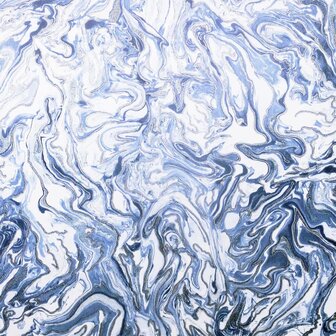 DUTCH WALLCOVERINGS Behang Liquid Marble blauw 2