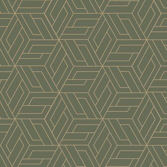 DUTCH WALLCOVERINGS Behang Cobra Groen 1