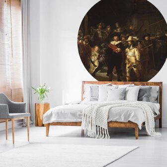 WallArt Behangcirkel The Night Watch 190 cm 3