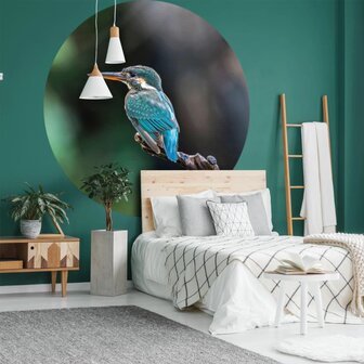 WallArt Behangcirkel The Kingfisher 142,5 cm 3