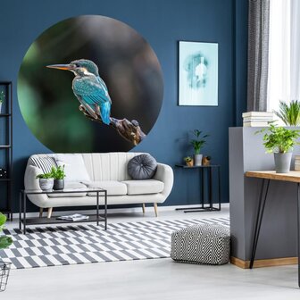 WallArt Behangcirkel The Kingfisher 142,5 cm 4