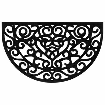 Deurmat halfrond 45x75 cm rubber 3