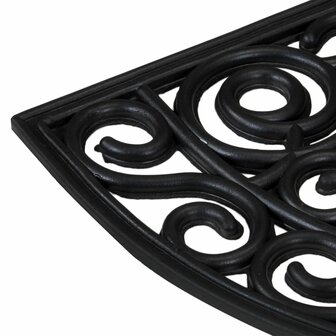 Deurmat halfrond 45x75 cm rubber 4