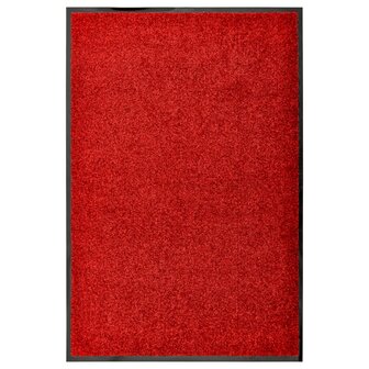 Deurmat wasbaar 60x90 cm rood 1