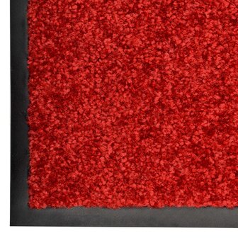 Deurmat wasbaar 60x90 cm rood 3