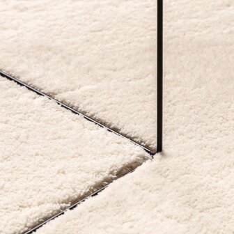 Vloerkleed HUARTE laagpolig zacht wasbaar &Oslash; 80 cm beige 8