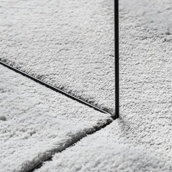 Vloerkleed HUARTE laagpolig zacht wasbaar &Oslash; 80 cm grijs 8