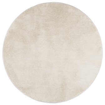 Vloerkleed OVIEDO laagpolig &Oslash; 120 cm beige 2