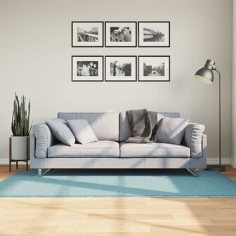 Vloerkleed OVIEDO laagpolig 100x200 cm groen 1
