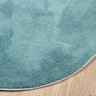 Vloerkleed OVIEDO laagpolig &Oslash; 100 cm groen 4