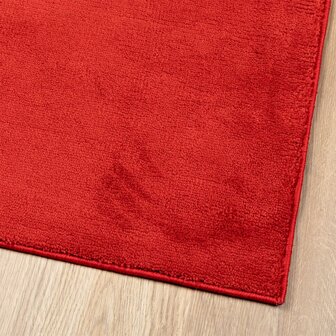 Vloerkleed OVIEDO laagpolig 80x200 cm rood 4