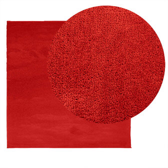 Vloerkleed OVIEDO laagpolig 160x160 cm rood 3
