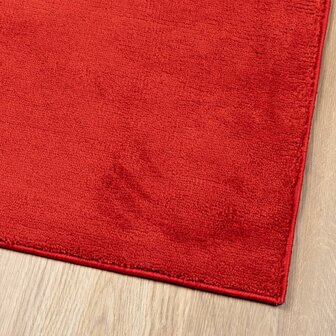 Vloerkleed OVIEDO laagpolig 160x160 cm rood 4