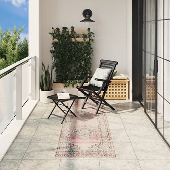 Vloerkleed ARBIZU binnen en buiten vintage stijl 80x250 cm 1