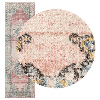 Vloerkleed ARBIZU binnen en buiten vintage stijl 80x250 cm 3