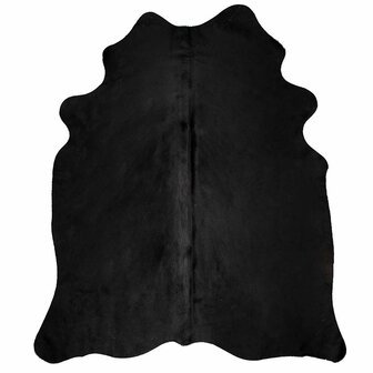 Vloerkleed 180x220 cm echte koeienhuid zwart 2