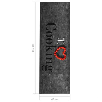 Keukenmat wasbaar Cooking 45x150 cm 5