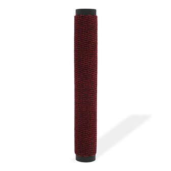 Droogloopmat rechthoekig getuft 90x150 cm rood 2
