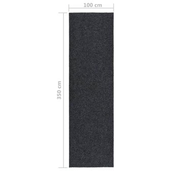 Droogloopmat 100x350 cm antracietkleurig 6
