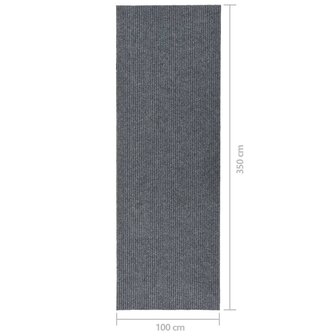 Droogloopmat 100x350 cm grijs 7